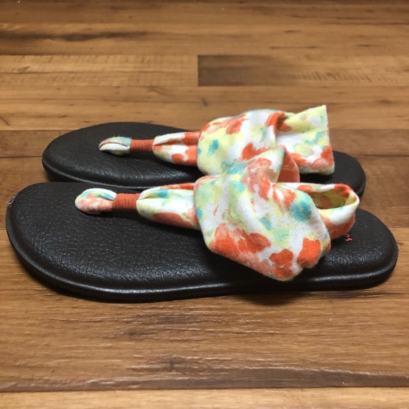 Sanuk Yoga Mat Sling Flip Flop Sandals - Picture 2 of 8